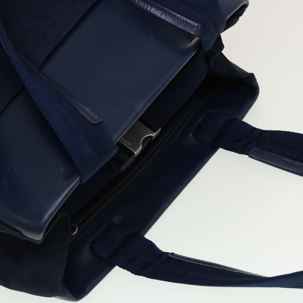 PRADA Shoulder Bag Nylon Navy  cl595