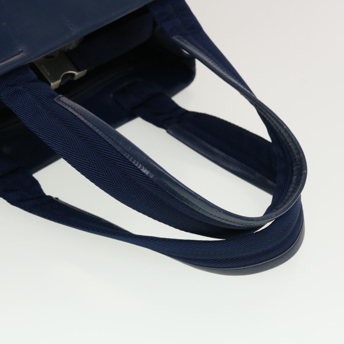 PRADA Shoulder Bag Nylon Navy  cl595