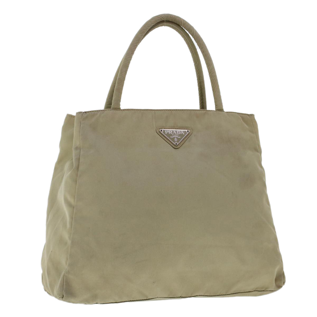 PRADA Hand Bag Nylon Khaki  cl650