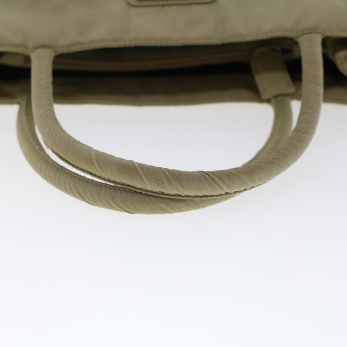 PRADA Hand Bag Nylon Khaki  cl650