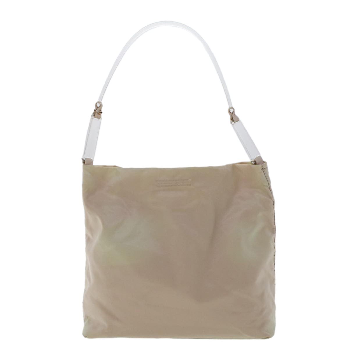 PRADA Shoulder Bag Nylon Beige  cl652