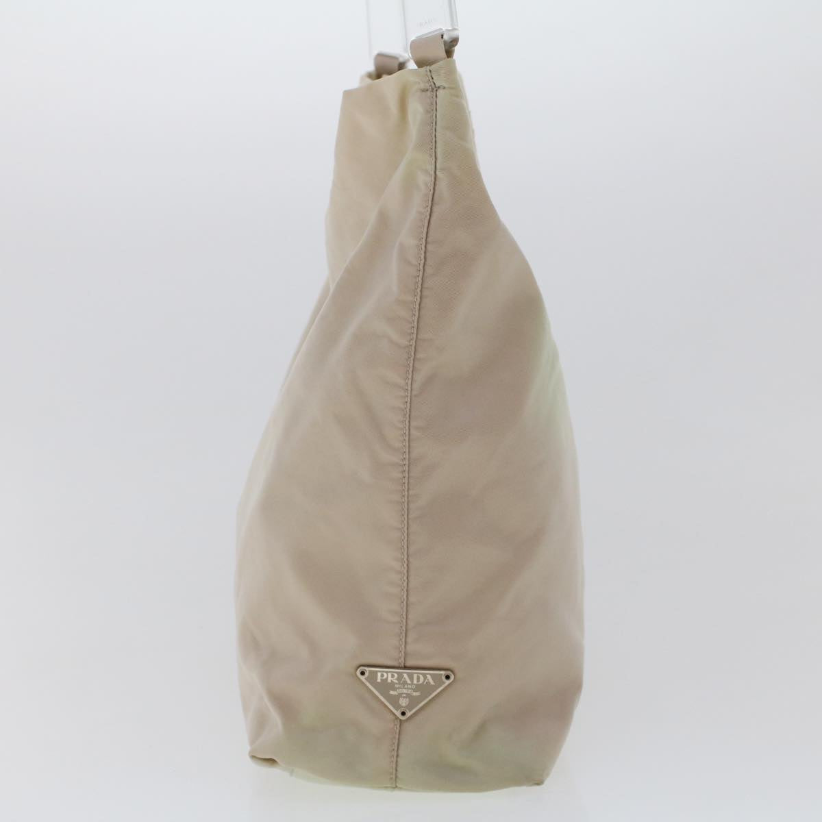 PRADA Shoulder Bag Nylon Beige  cl652