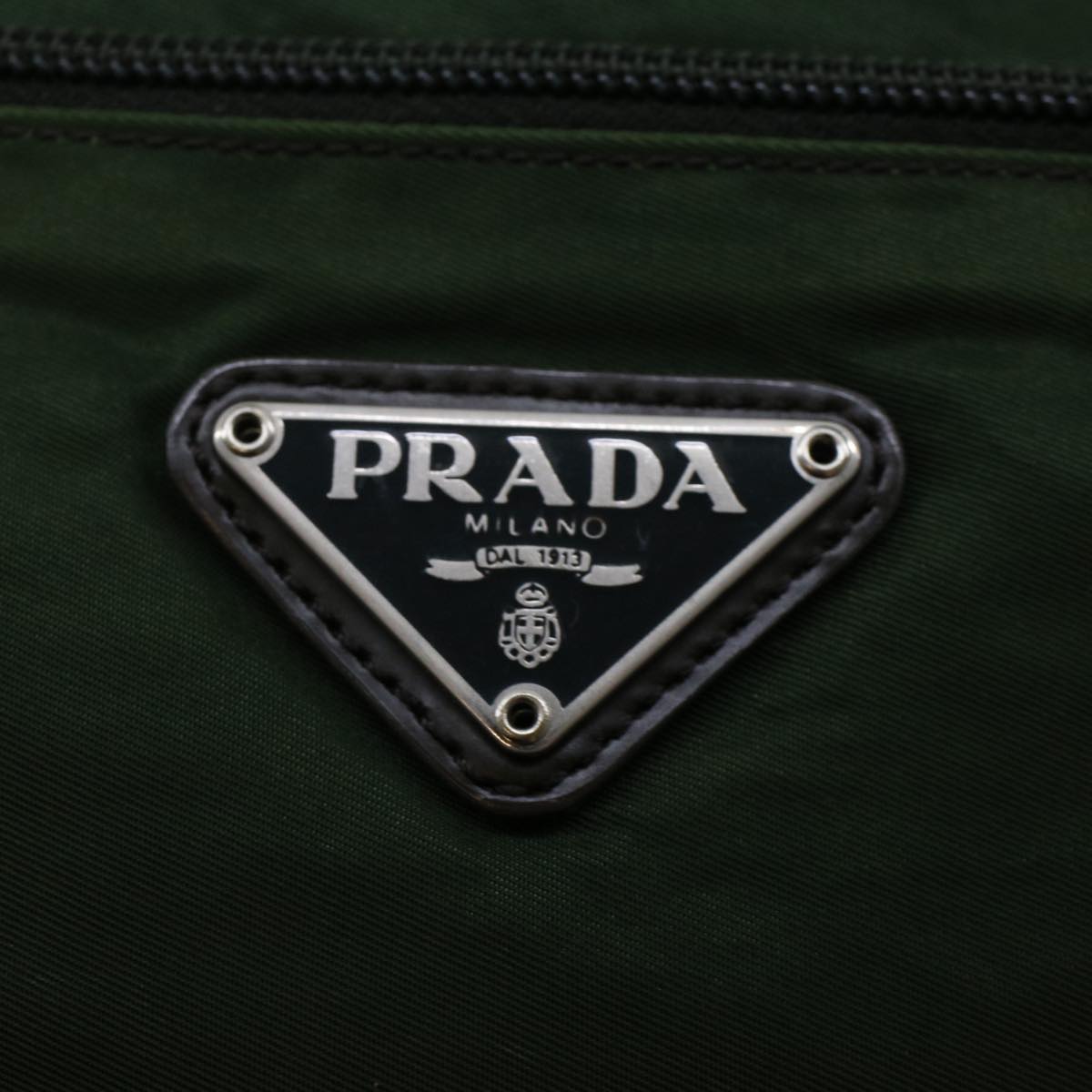 PRADA Shoulder Bag Nylon Green  cl666