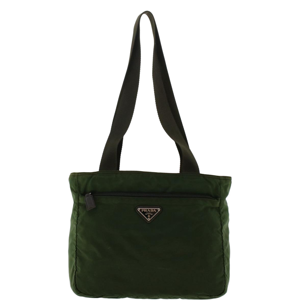 PRADA Shoulder Bag Nylon Green  cl666