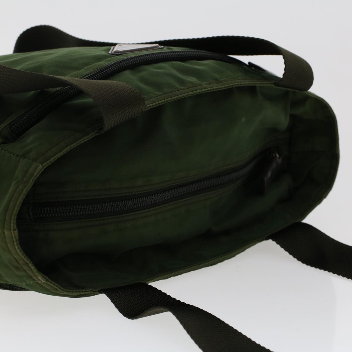 PRADA Shoulder Bag Nylon Green  cl666