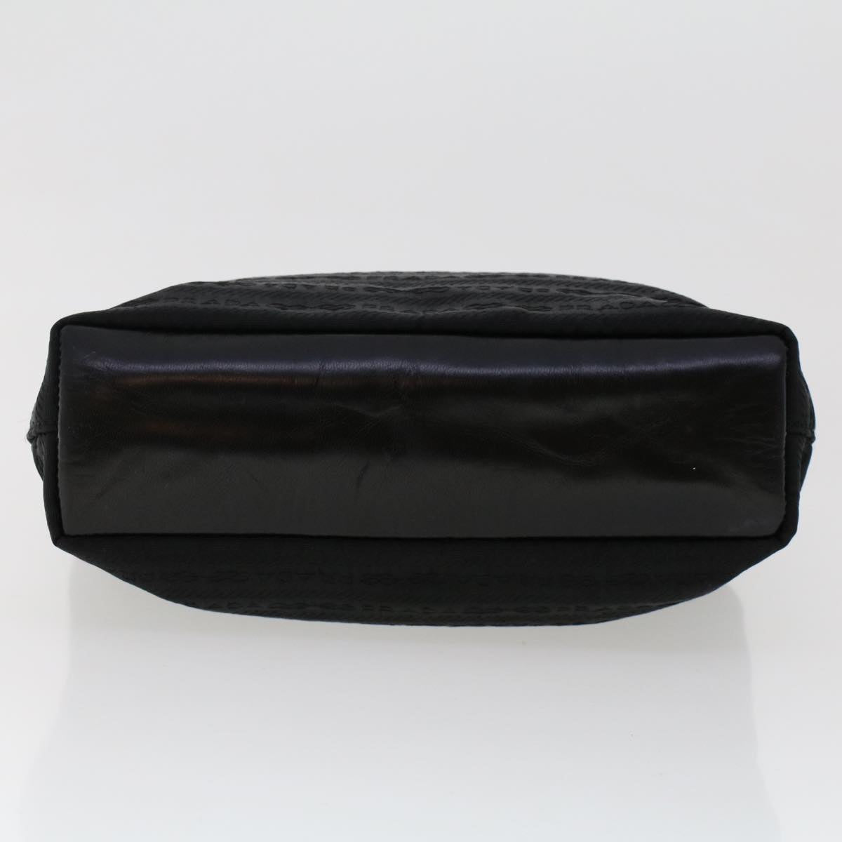 PRADA Hand Bag Nylon Black  cl667