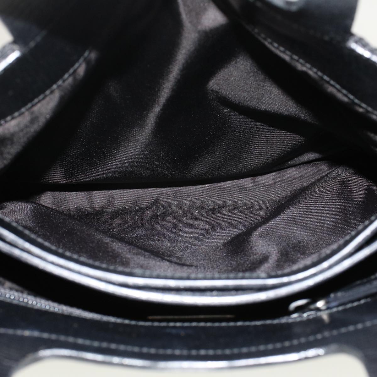 PRADA Hand Bag Nylon Black  cl667