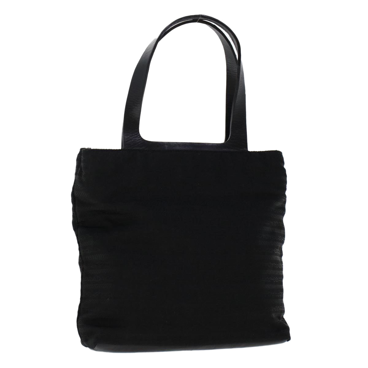 PRADA Hand Bag Nylon Black  cl667