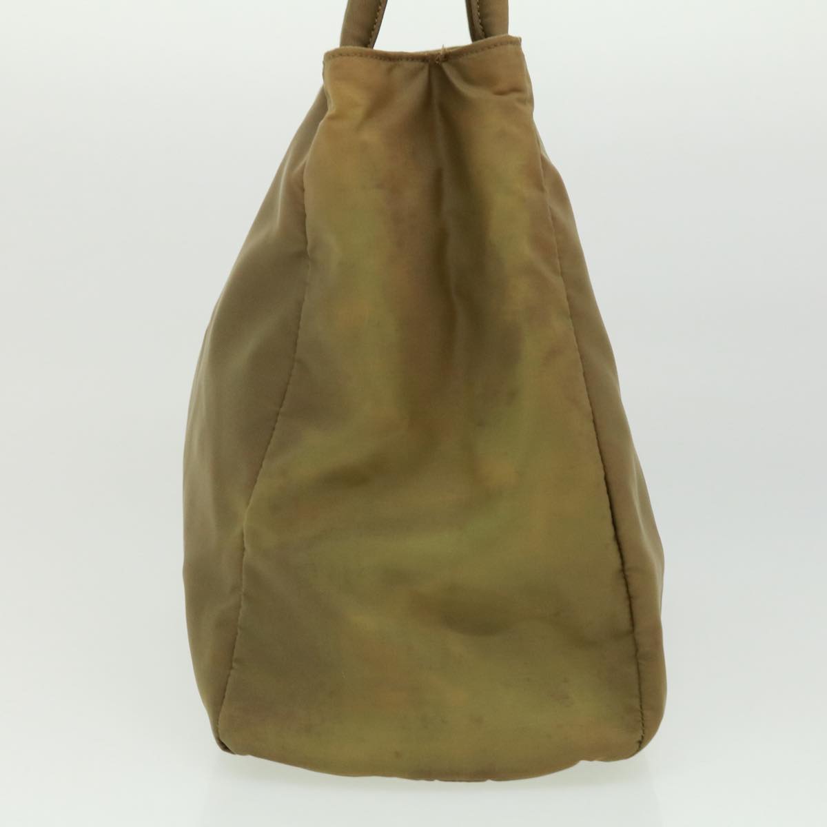 PRADA Hand Bag Nylon Khaki  cr603