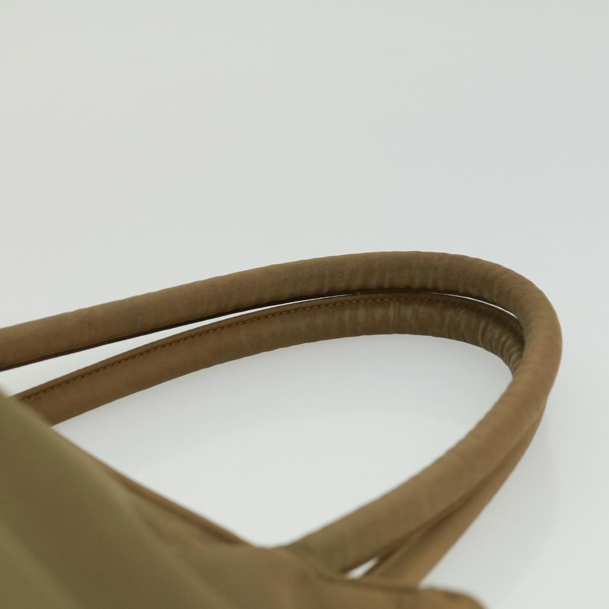 PRADA Hand Bag Nylon Khaki  cr603