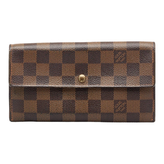 Louis Vuitton Louis Vuitton Dami��re N61725 Long Wallet PVC/Laser Evan Brown Ladies, Paris