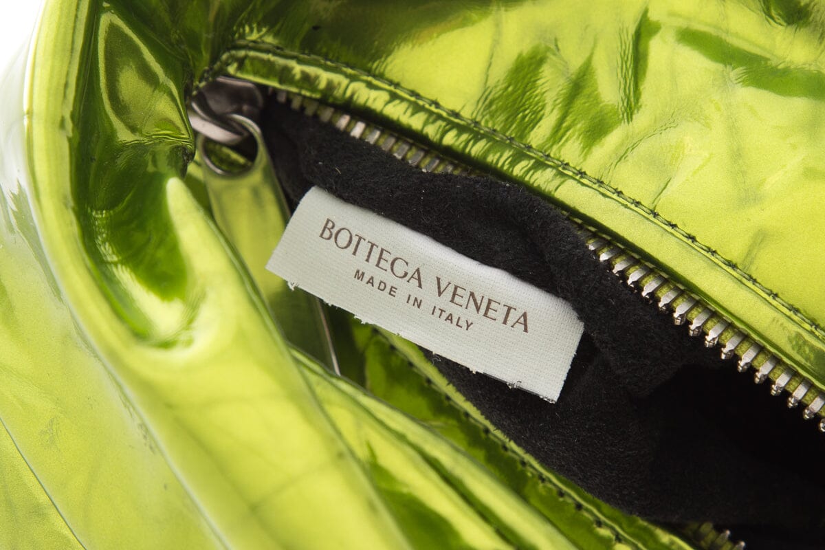 Bottega Veneta Green Jody Crinkle Leather Handbag