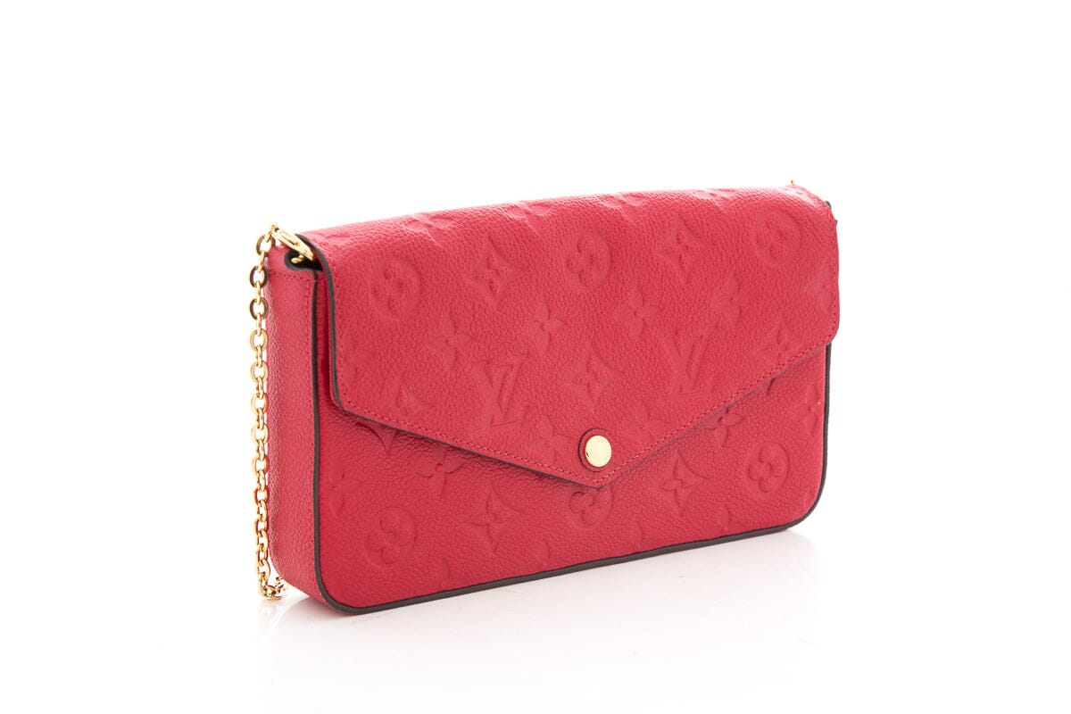 Louis Vuitton Red Monogram Felicie Pochette