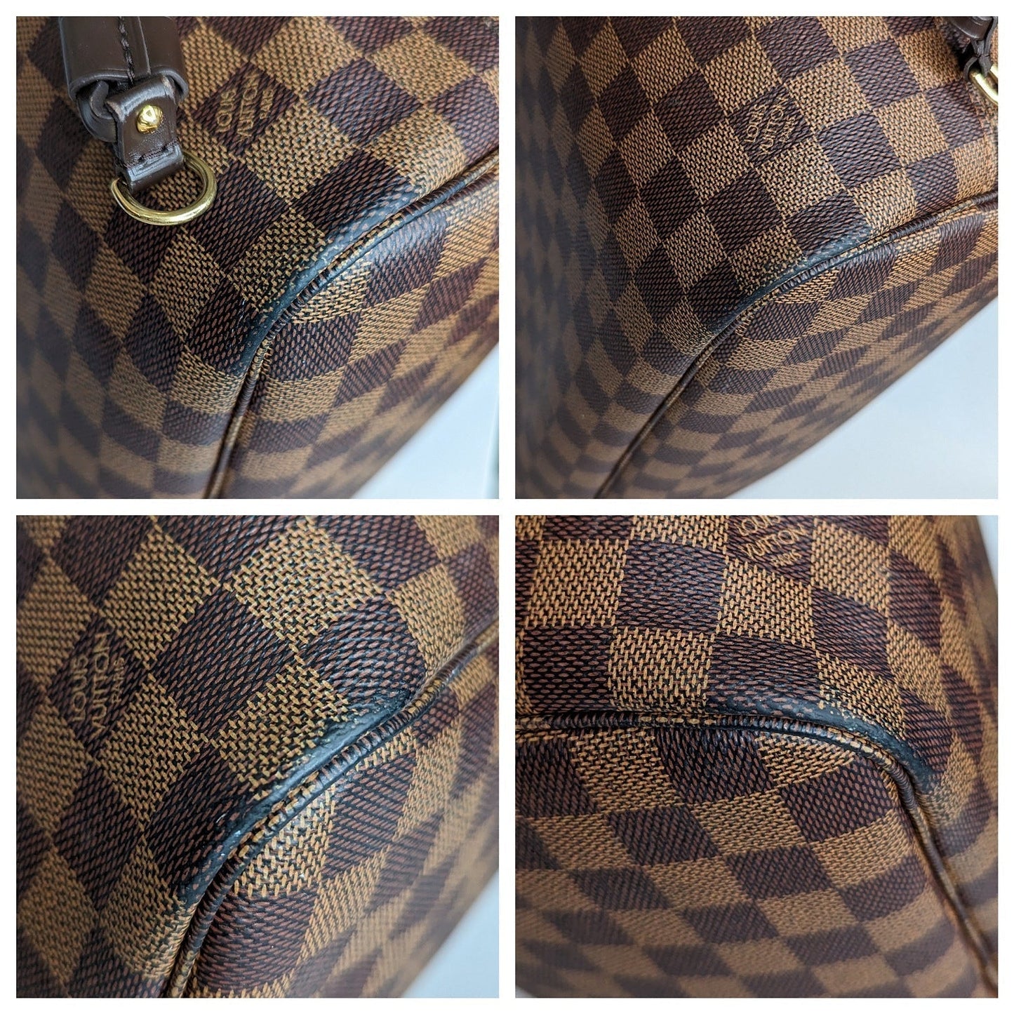 Louis Vuitton 2018 Neverfull Damier Ebene MM Tote & Pouchette