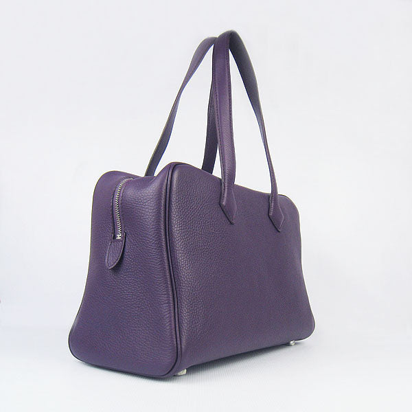 Hermes Togo leather handbag H2802 purple