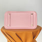 HM Birkin Nata Swift Pink For Women Silver Toned Hardware 10in/25cm