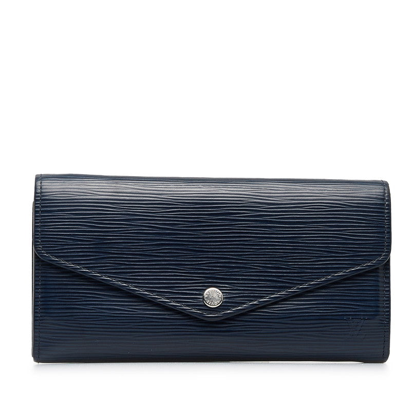 Louis Vuitton Sarah Long Wallet in Epi Indigo Blue M60585