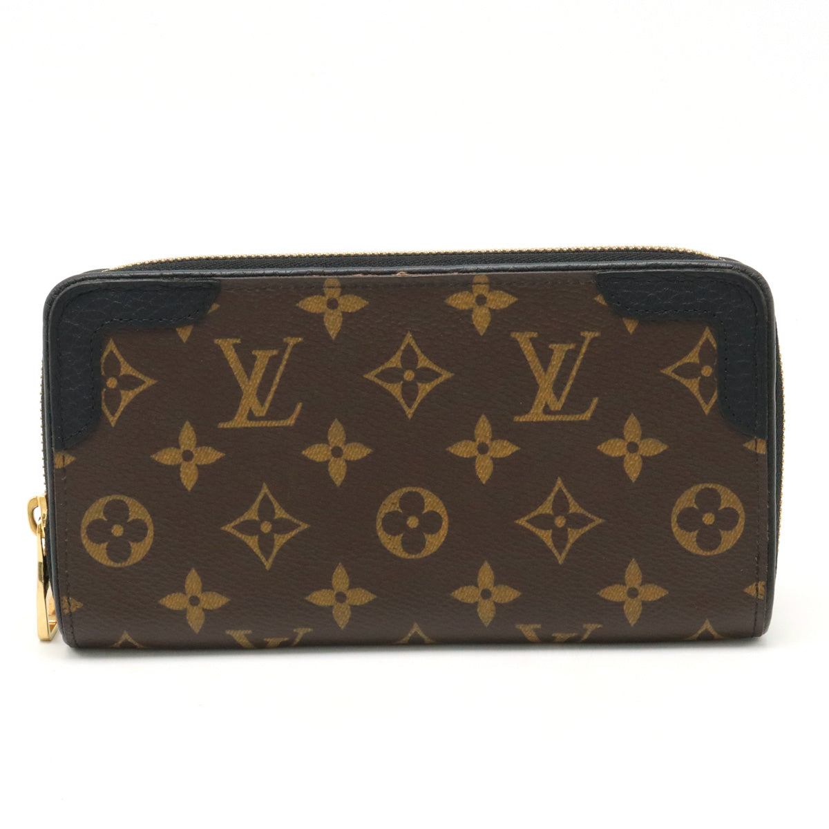 Louis Vuitton Louis Vuitton Monogram Jeep Wallet Retiro Round Fassner Long Wallet Noir Black M61855