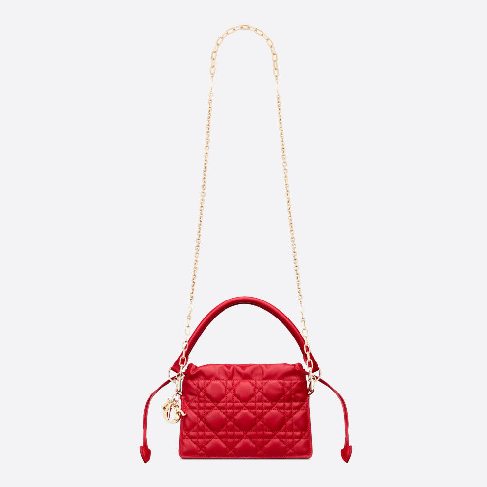 LADY DIOR TOP HANDLE DRAWSTRING MINI BAG