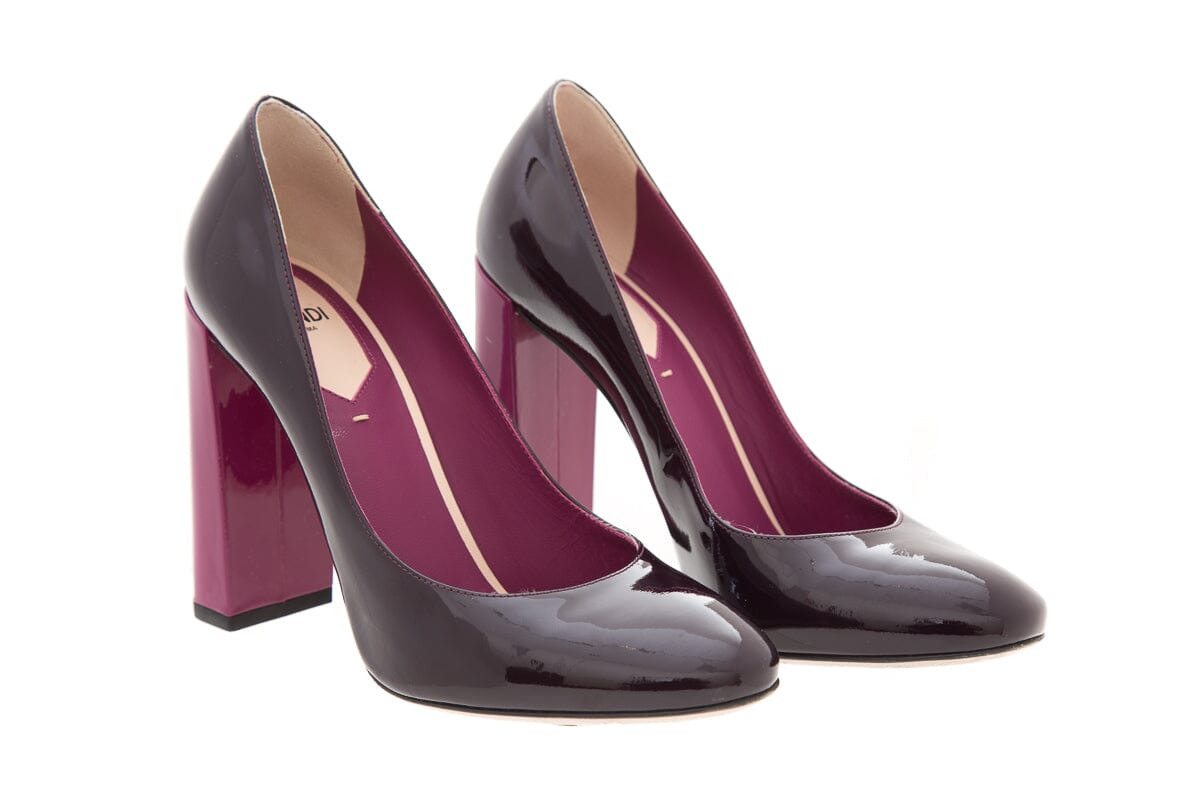 Fendi Burgundy & Magenta Patent  Heels SZ 37