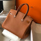HM Birkin Brown For Women Gold Toned Hardware 11.8in/30cm