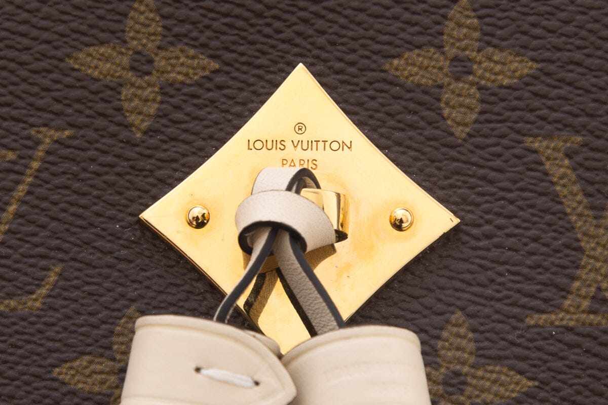 Louis Vuitton Saintonge Cream & Brown Monogram Handbag