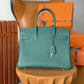 HM Birkin Nata Swift Dark Green For Women Gold Toned Hardware 11.8in/30cm