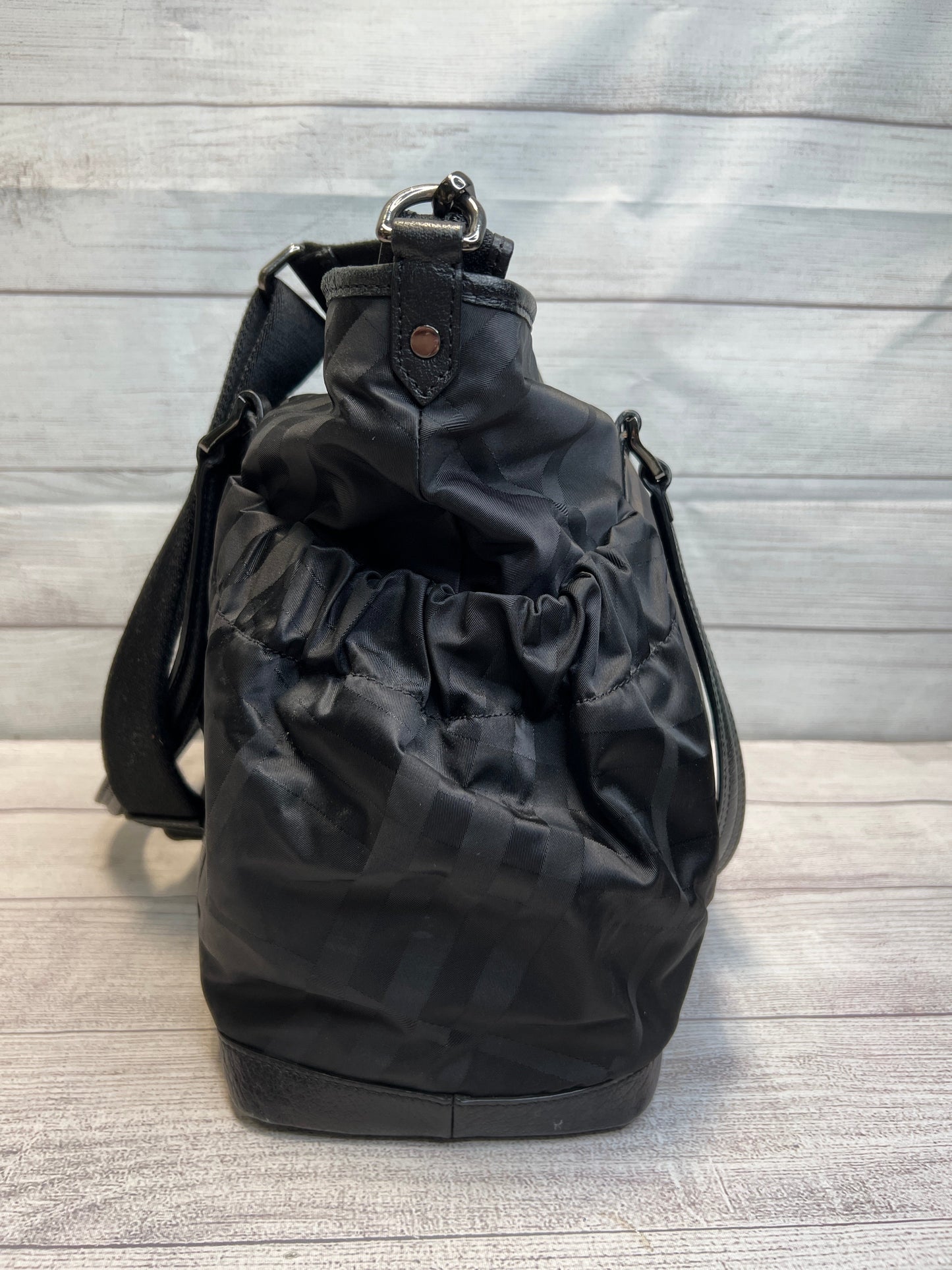 Burberry XL Nylon Check Tote / Diaper Bag