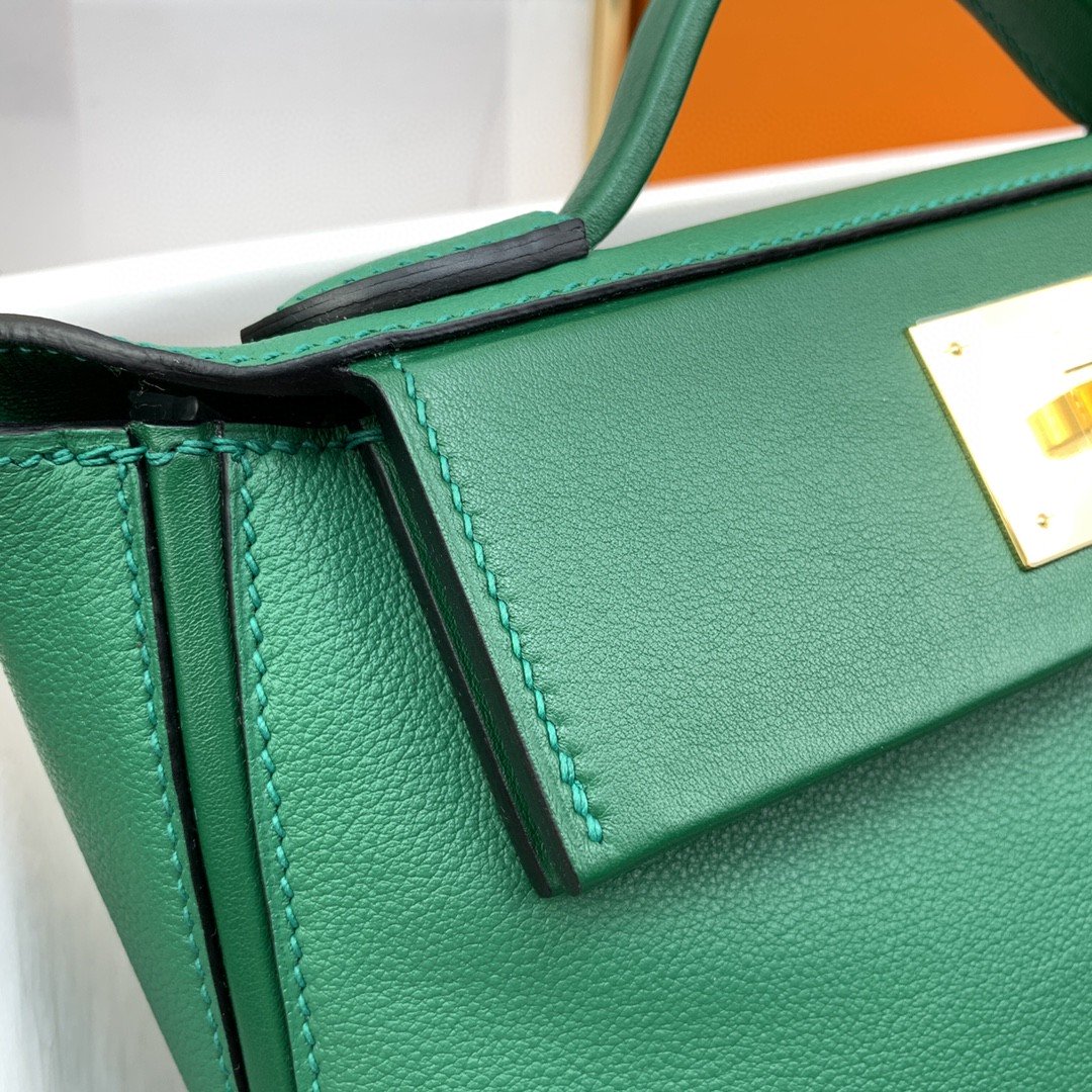 HM 24/24 Mini Evercolor Swift Green For Women, Womenâ€™s Handbags, Shoulder Bag 8.2in/21cm