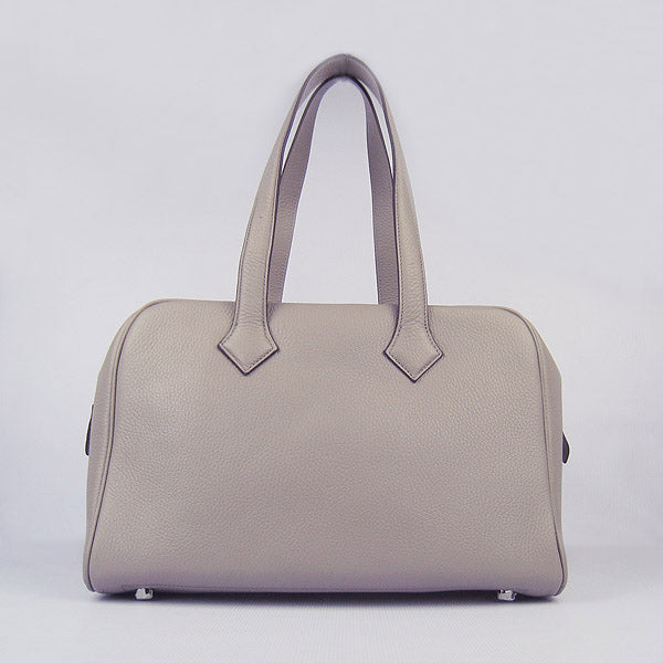 Hermes Togo leather handbag H2802 grey