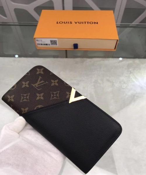 Louis Vuitton Monogram Canvas And Leather Kimono Wallet Black