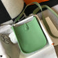 HM Evelyne 16 Amazone Bag Green With Silver-Toned Hardware For Women, Shoulder And Crossbody Bags 6.3in/16cm