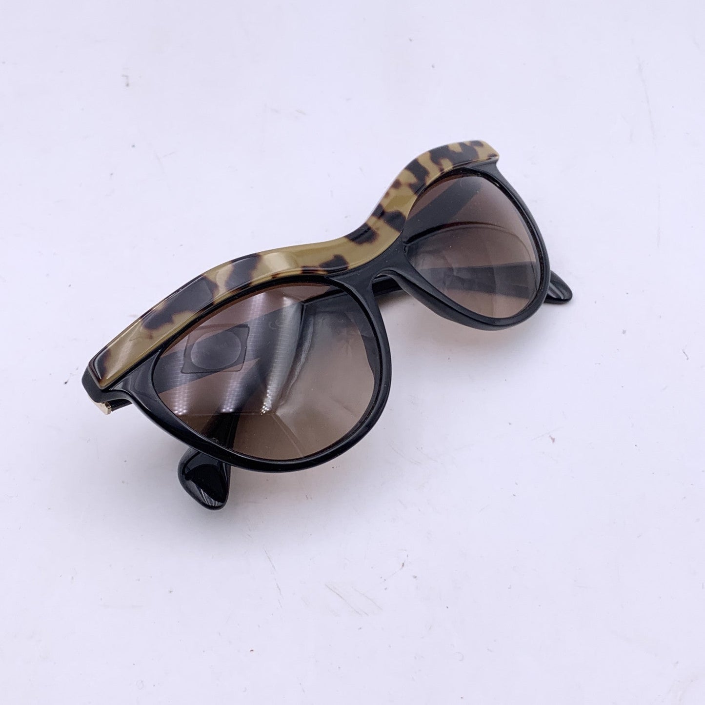 PRADA Black Cat Eye Spr06P Sunglasses 54/19 140Mm