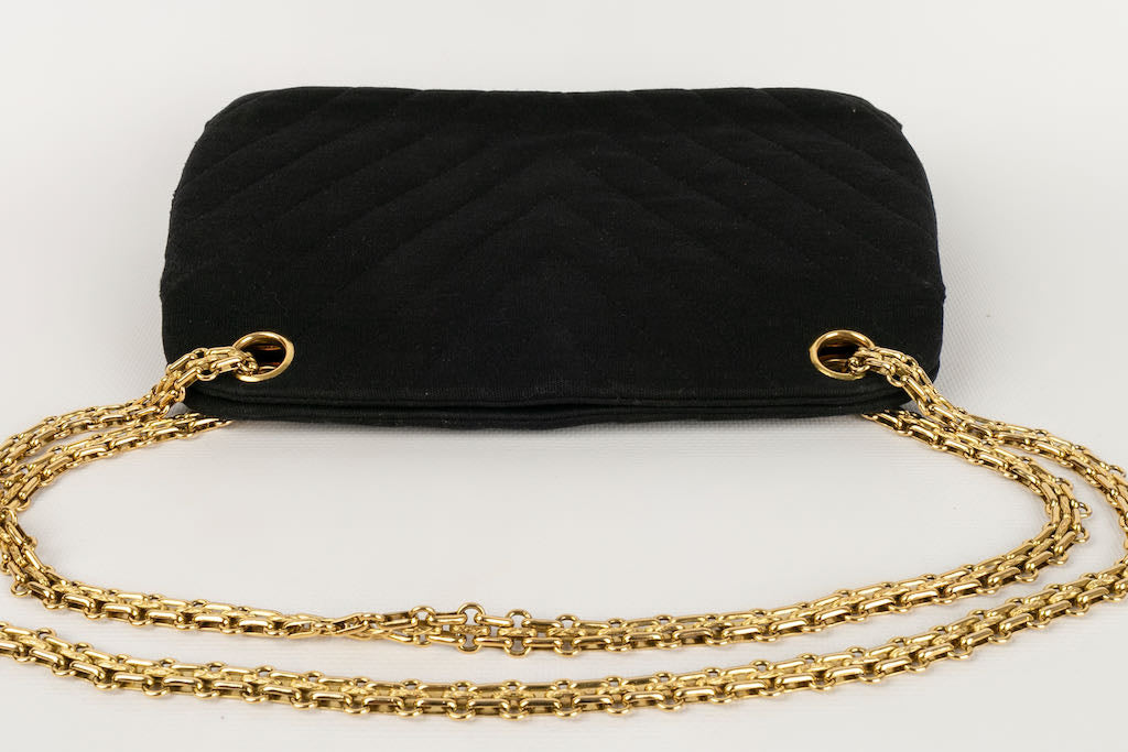 Sac en jersey noir Chanel