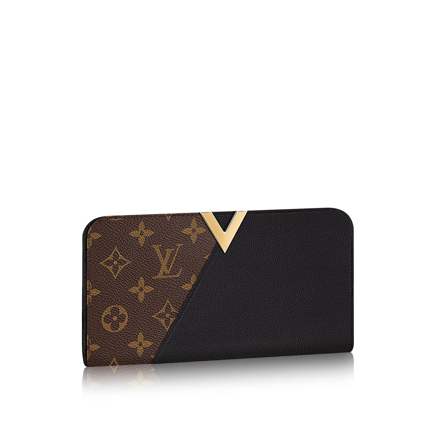 Louis Vuitton Monogram Canvas And Leather Kimono Wallet Black