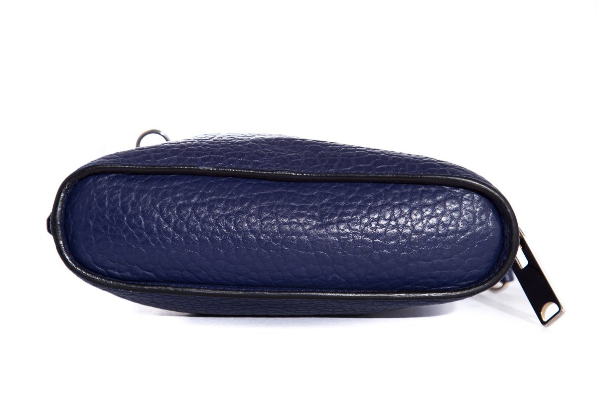 Burberry Navy Pebbled Leather Cross-Body Bag