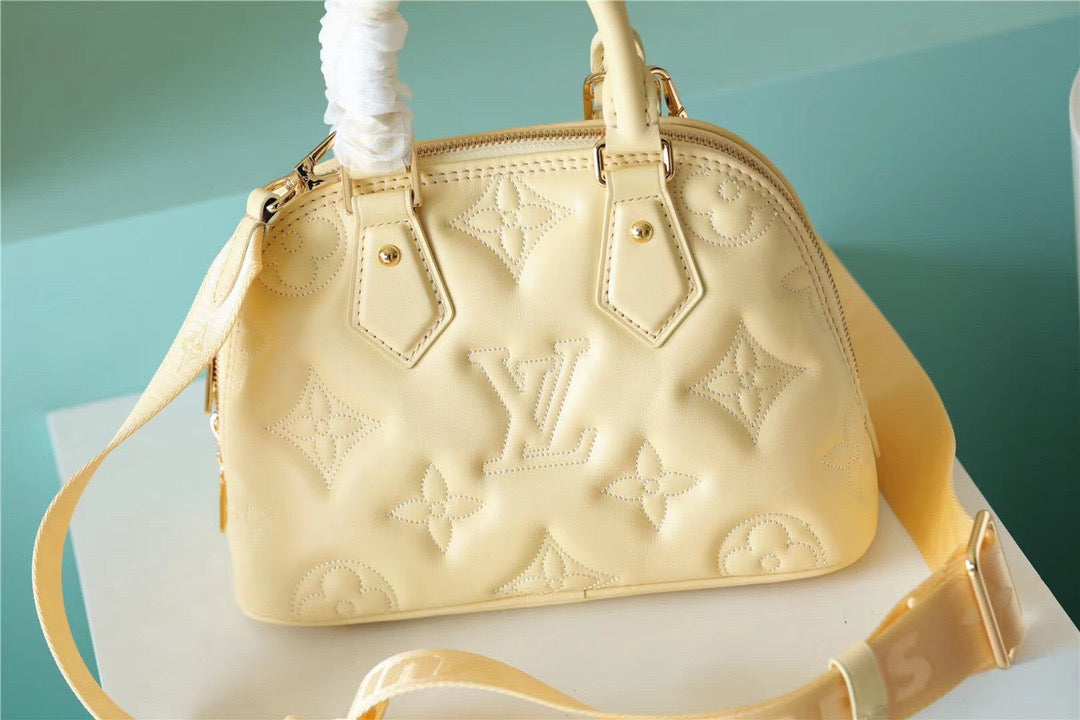 LV Alma BB Banana Yellow For Women, Shoulder And Crossbody Bags 9.6in/25cm LV M59821