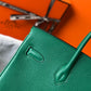 HM Birkin Green For Women Gold-Toned Hardware 11in/30cm