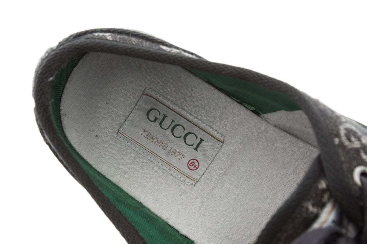 Gucci Black Monogram 1977 Sneakers SZ 8.5