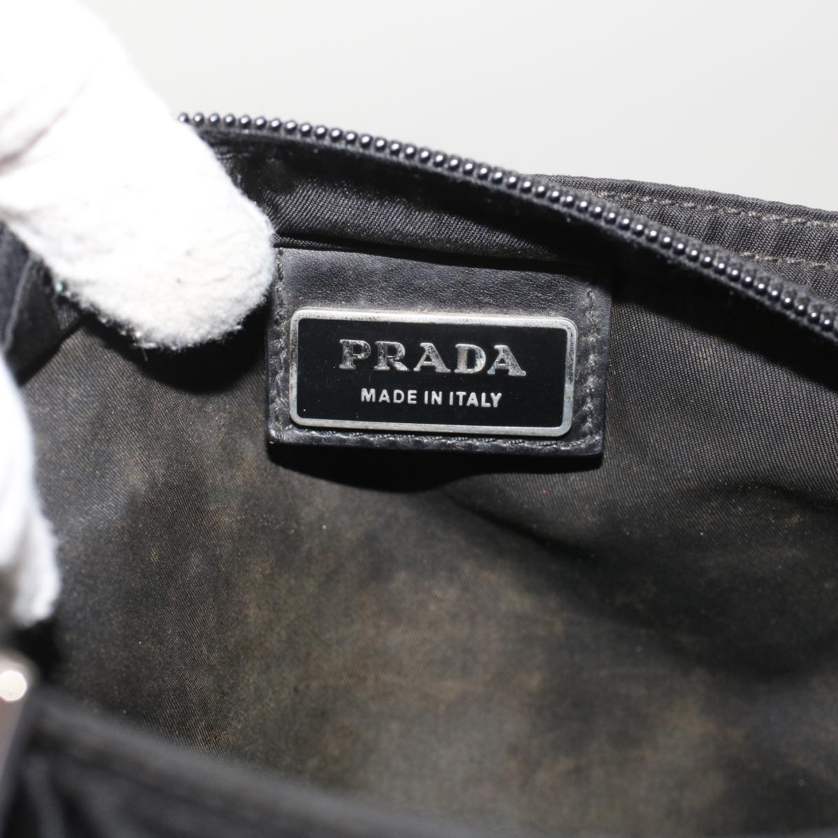 PRADA Shoulder Bag Nylon Black  ep1121