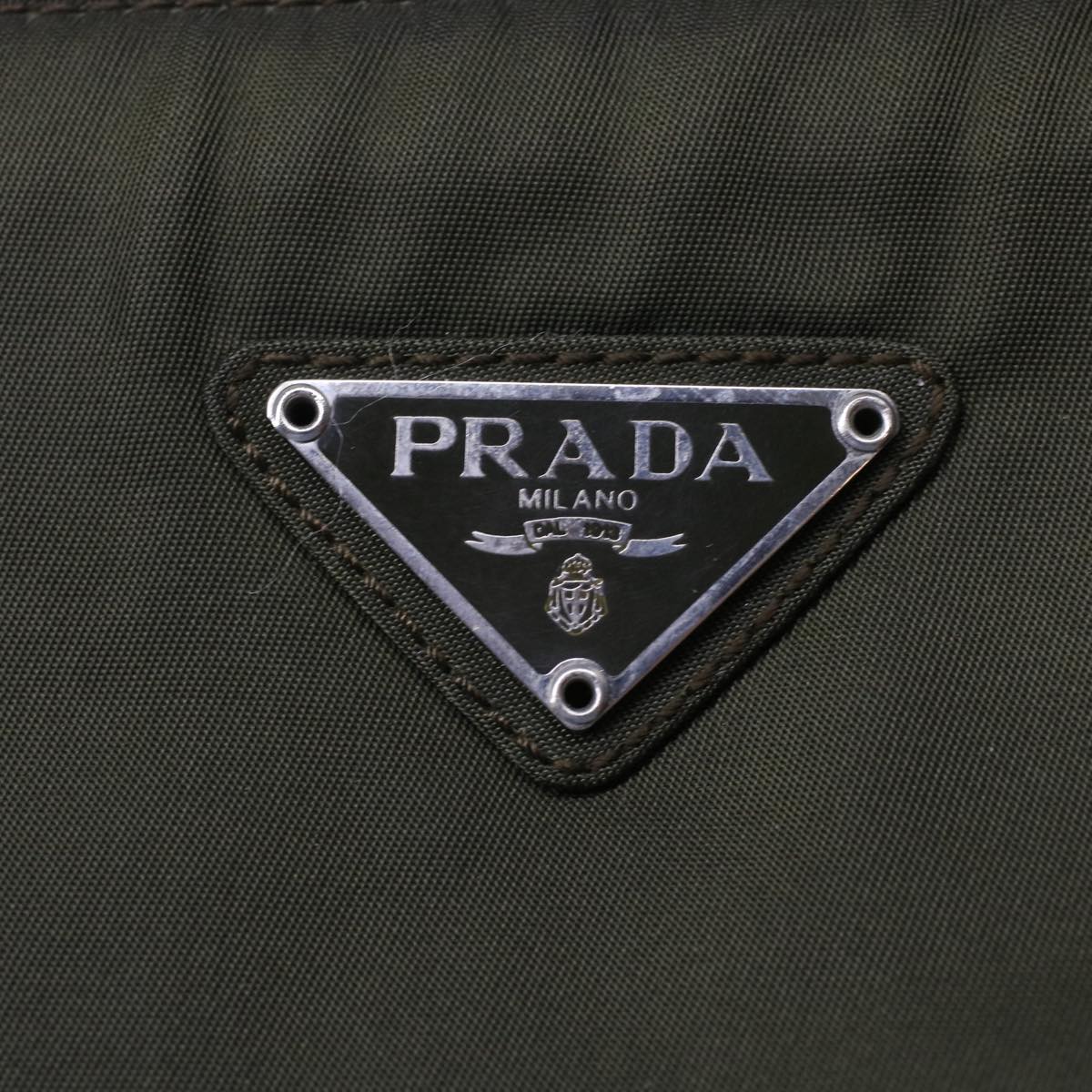 PRADA Hand Bag Nylon Khaki  ep1187