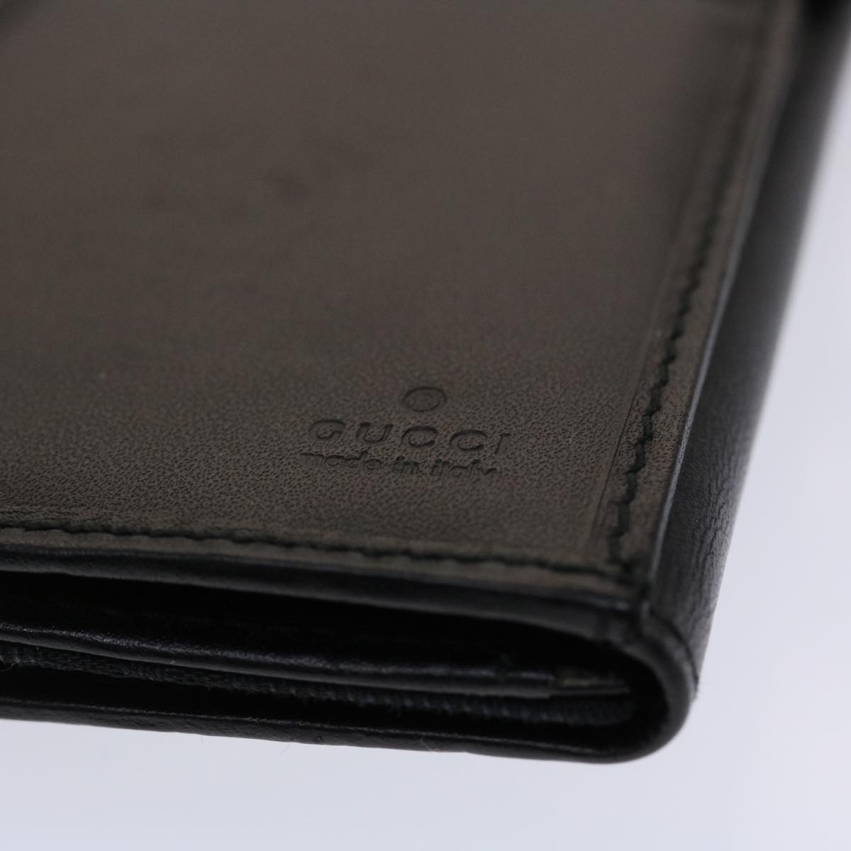 GUCCI GG Canvas Jackie Long Wallet Leather Black  ep953