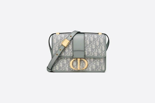 30 Montaigne Bag Gray Dior Oblique Jacquard