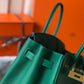 HM Birkin Green For Women Gold-Toned Hardware 11in/30cm