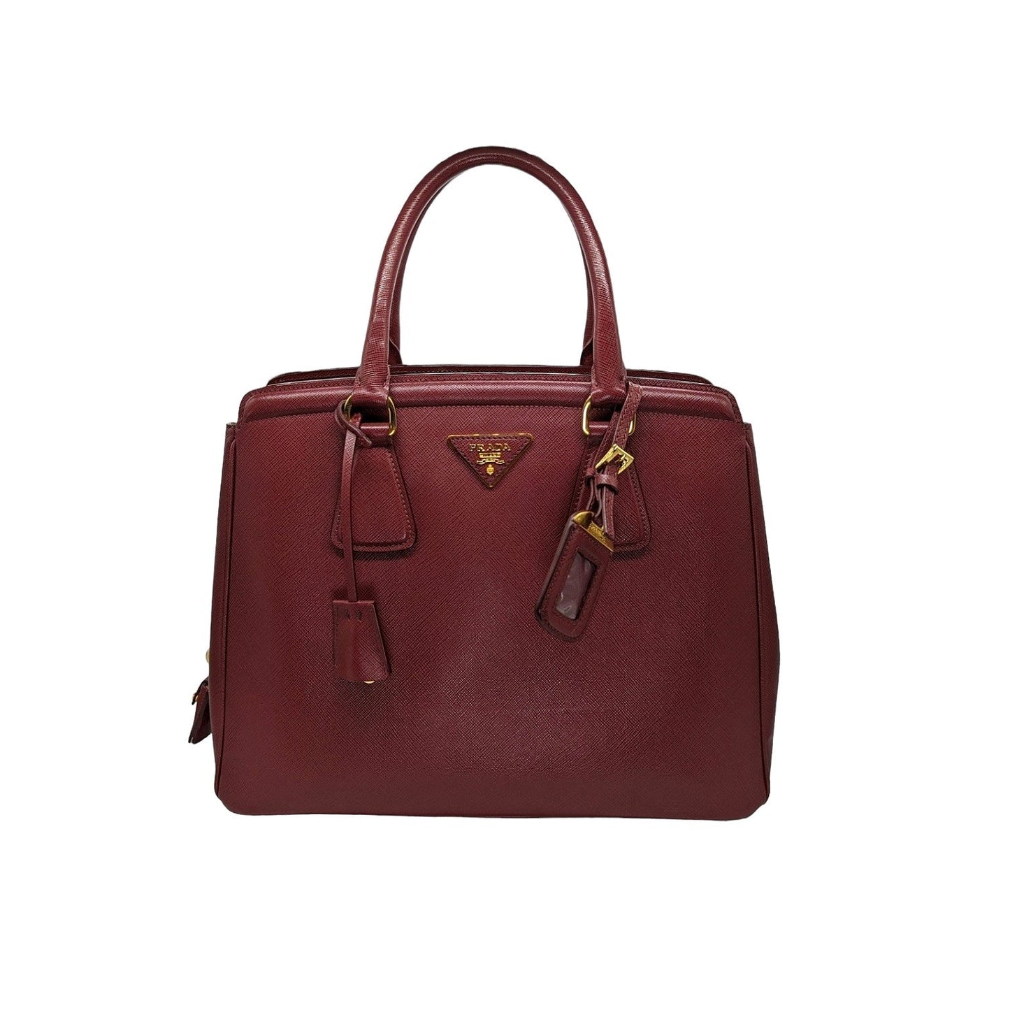 Prada Cerise Saffiano Lux Tote BN2412