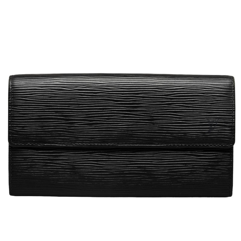 Louis Vuitton M63592 Long Wallet Epi Leather Noir Black