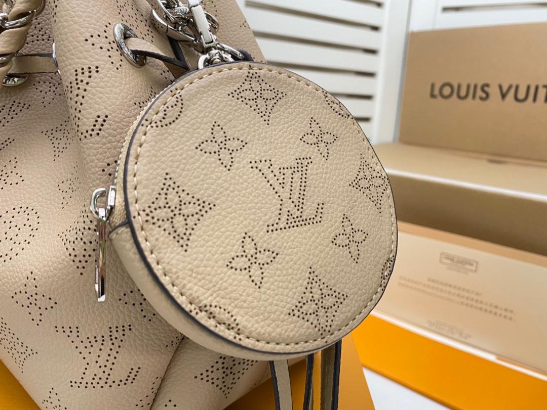 LV Bella Bucket Bag Mahina Galet Grey For Women, Womenâ€™s Handbags, Shoulder And Crossbody Bags 7.5in/22cm LV M57201
