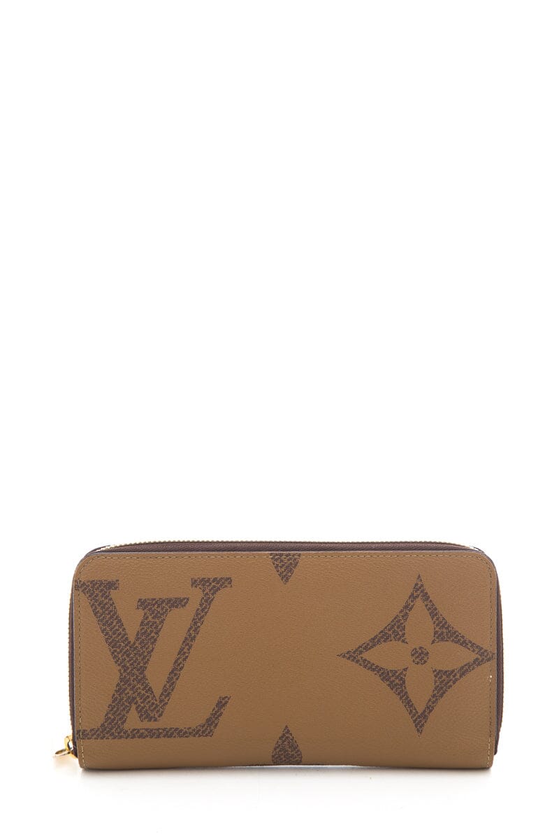 Louis Vuitton Brown Reverse Monogram Zippy Wallet