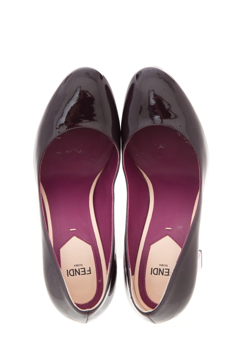 Fendi Burgundy & Magenta Patent  Heels SZ 37