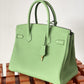 HM Birkin Nata Swift Green For Women Gold Toned Hardware 10in/25cm